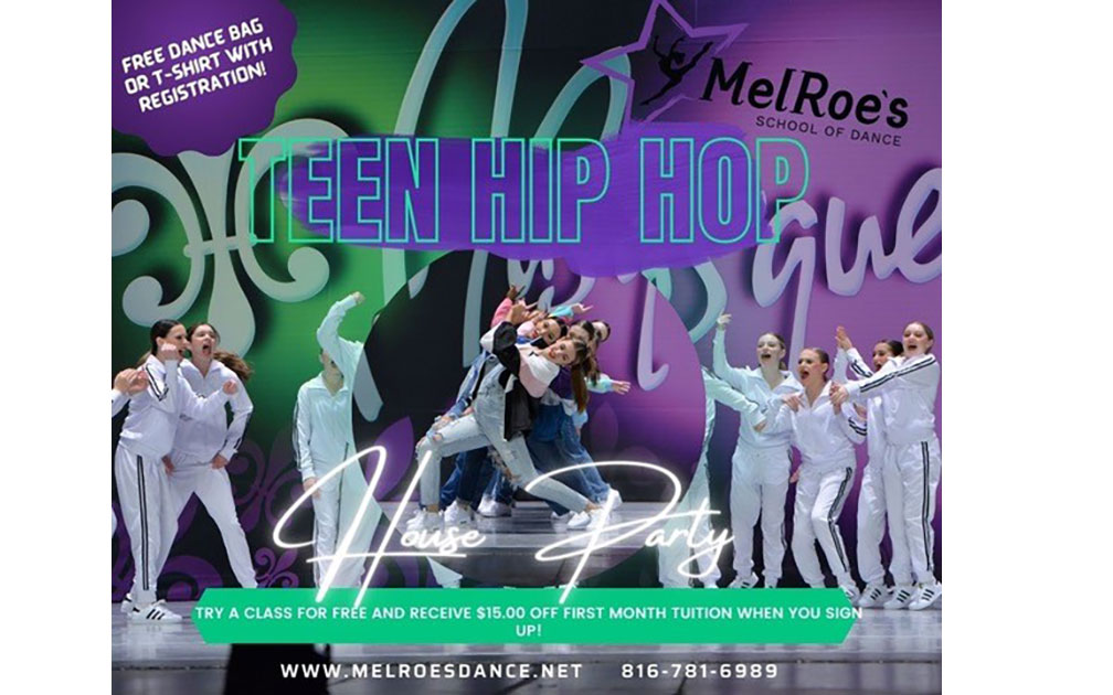 Melroe's School of Dance in Liberty Missouri is having an Teen Hip Hop Try A Free Class Event. Please contact us for more information at 816-781-6989 to get your child registered and signed up now!..
